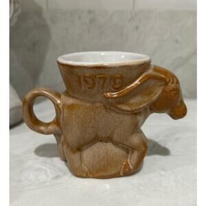 979 Frankoma Pottery Democrat Donkey Mug